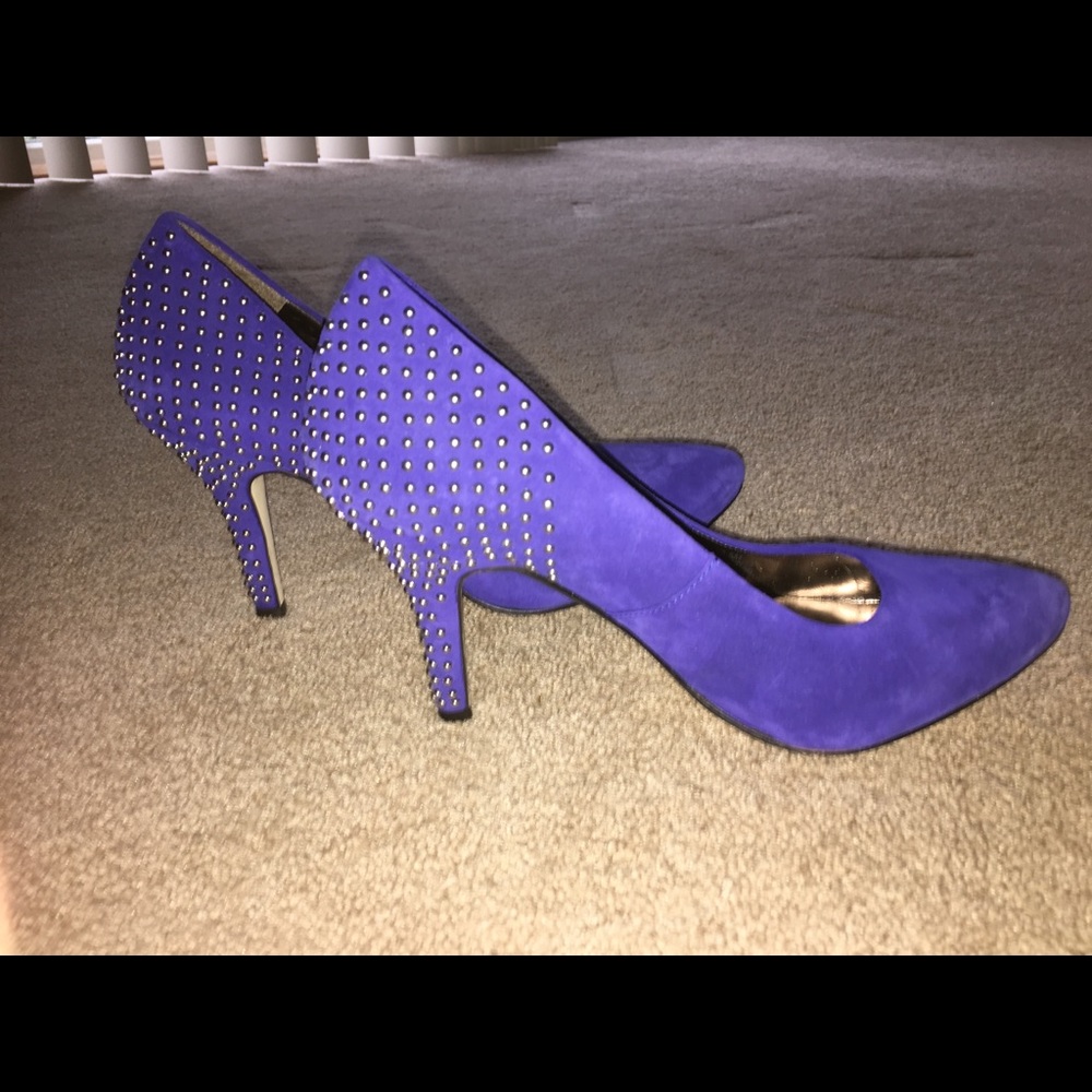 Blue velvet reda Heels